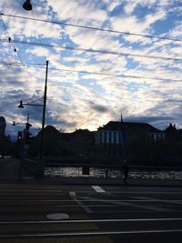 Building against cloudy sky