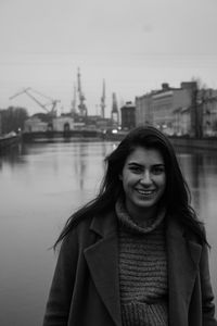 Portrait of a smiling young woman