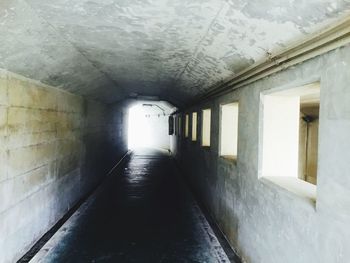 Interior of tunnel