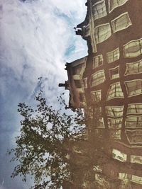 Low angle view of building against sky