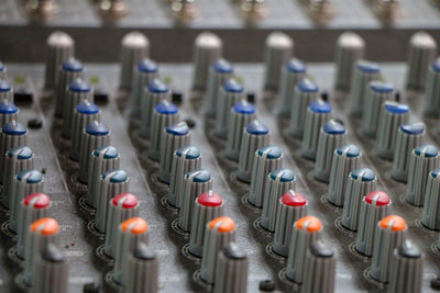 Full frame shot of sound mixer