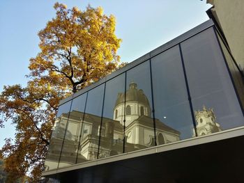 Low angle view of buildings against the sky