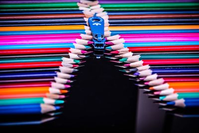 Close-up of colorful hands