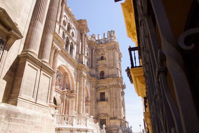 Low angle view of cathedral against sky in city