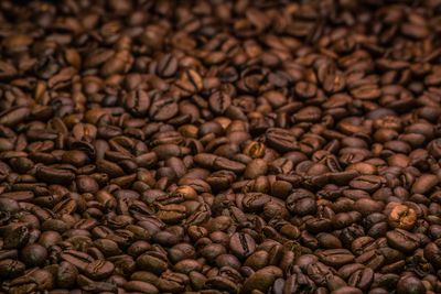 Full frame shot of coffee beans