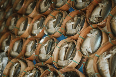 Full frame shot of market stall