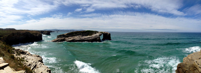 Scenic view of sea against sky