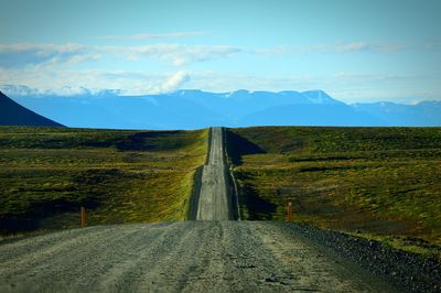 Road passing through landscape