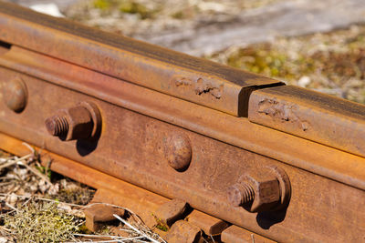 Close-up of rusty metal