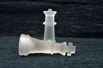 Close-up of chess pieces