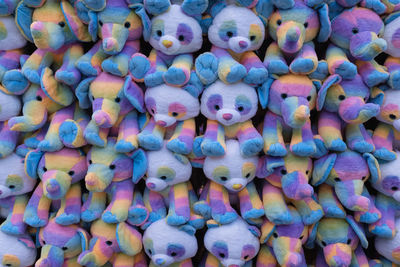 Full frame shot of candies for sale in market