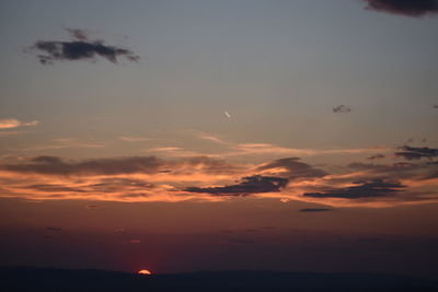 Scenic view of sunset