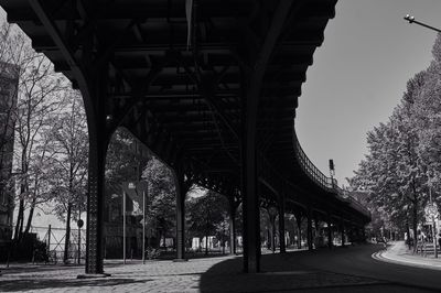 Railway bridge against sky