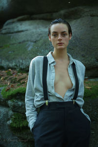 Portrait of a beautiful young woman