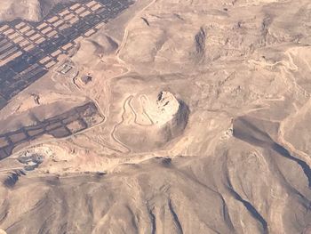 Aerial view of sand