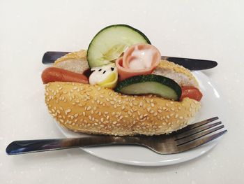 Close-up of dessert in plate