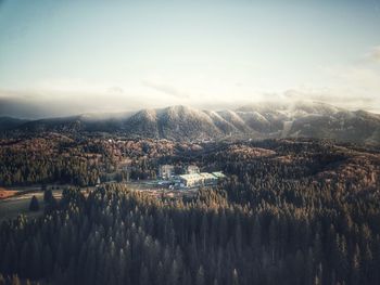 Panoramic view of landscape against sky