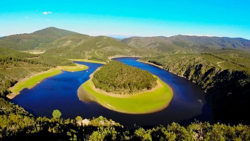 Scenic view of calm lake