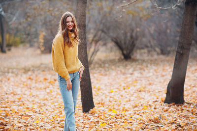 Woman in a forest