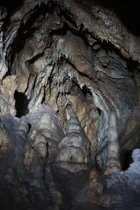 Close-up of rock in cave