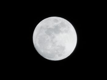 Scenic view of moon against sky at night