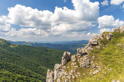 Panoramic view of landscape against sky