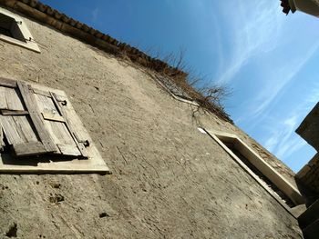 Low angle view of building against sky