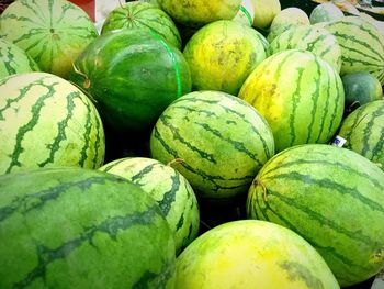 Full frame shot of fruits for sale at market stall