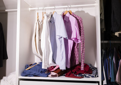 Low section of woman standing in store