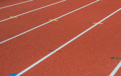 View of running tracks