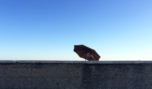 Low angle view of built structure against blue sky