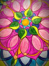 Full frame shot of colorful lanterns