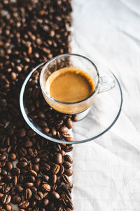 Close-up of coffee on table