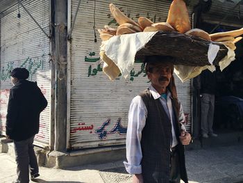 Full length of woman standing on floor