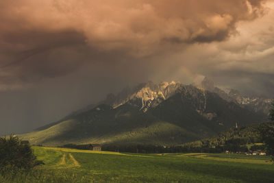 Scenic view of landscape against sky