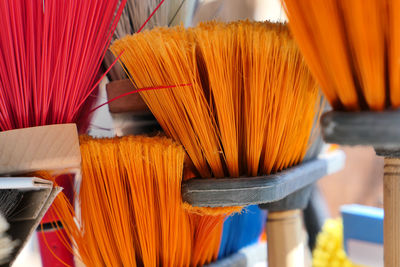 Brooms, cleaning material 