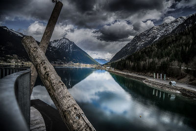 Reflection of clouds in water