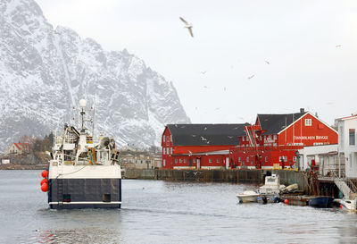 Boats in sea