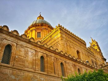 Low angle view of historical building