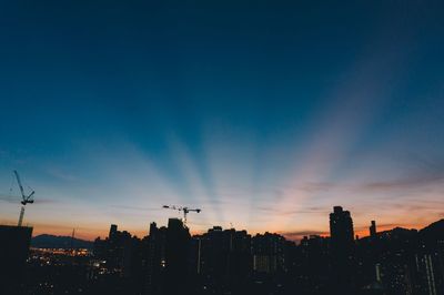 Cityscape at sunset