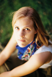 Close-up portrait of girl