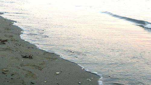 High angle view of beach