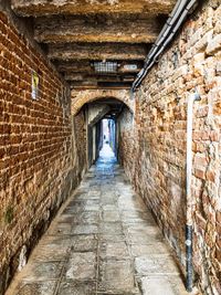 Empty corridor of building