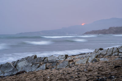 Scenic view of sea against sky