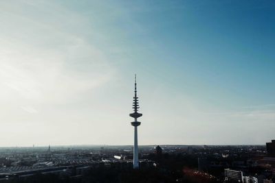 Hamburg tv tower against sky