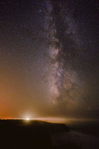 Scenic view of star field at night