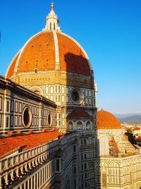 Santa maria del fiore cathedral against clear blue sky