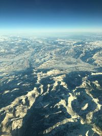 Aerial view of landscape against sky