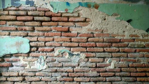 Close-up of brick wall