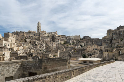 Stones of matera. unesco world heritage site.